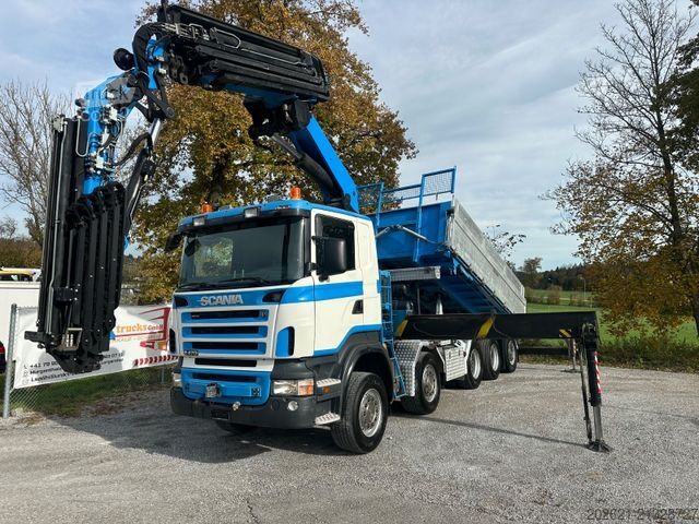 Autokran SCANIA R470 10x4 Palfinger 44002 JIP Seilwinde Kipper