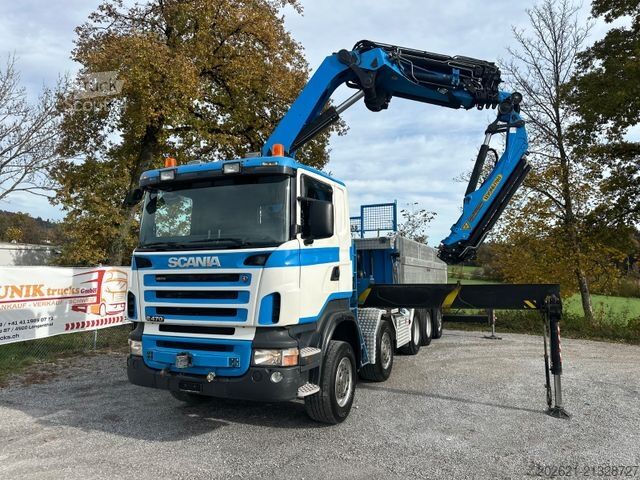 Autokran SCANIA R470 10x4 Palfinger 44002 JIP Seilwinde Kipper
