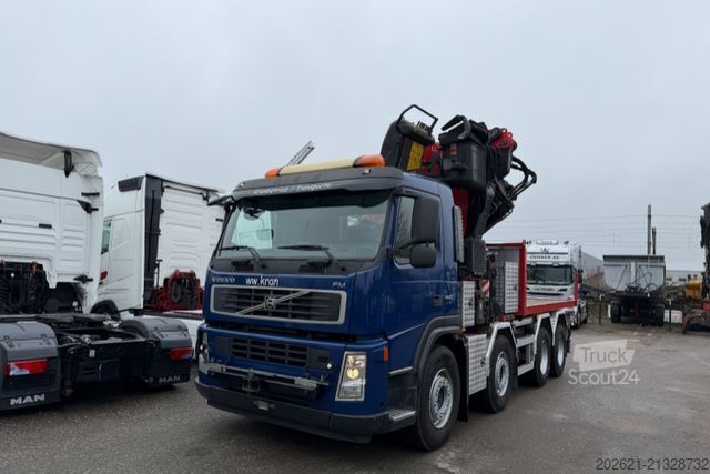 Autokran VOLVO FH 440 8x4 Fassi F800 6+6+2 SZM+Pritsche