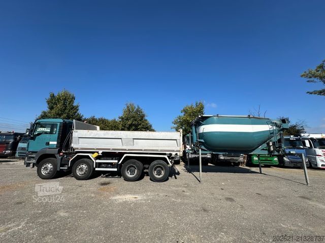 Camión volquete MAN TGS 35.480 8x4 Wechselsistem Kipper Silo