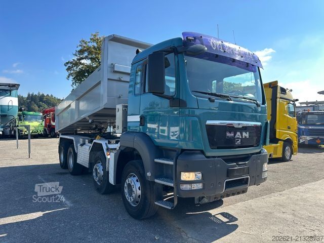 Camión volquete MAN TGS 35.480 8x4 Wechselsistem Kipper Silo