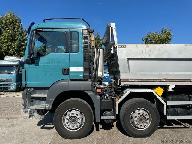 Camión volquete MAN TGS 35.480 8x4 Wechselsistem Kipper Silo