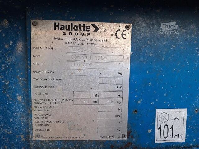 Saksinostin Haulotte COMPACT 12 DX