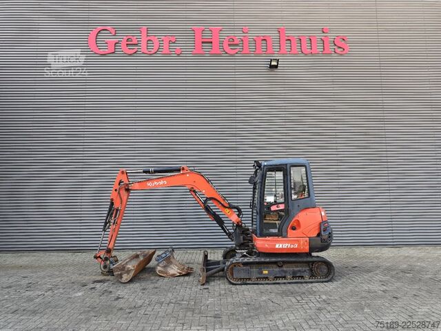 Minibagger Kubota KX 121-3 2 Buckets 2 Pieces!