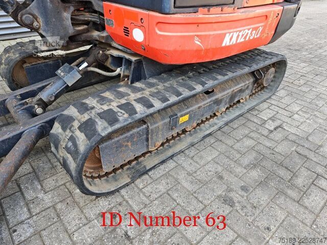 Mini-escavadora Kubota KX 121-3 2 Buckets 2 Pieces!