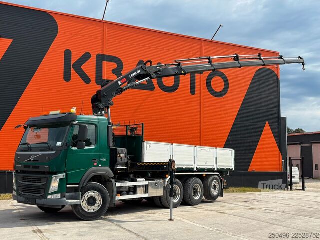 Tippbil med kran Volvo FM 450 8x4*4 HIAB 192E-5 / BOX L=6157 mm