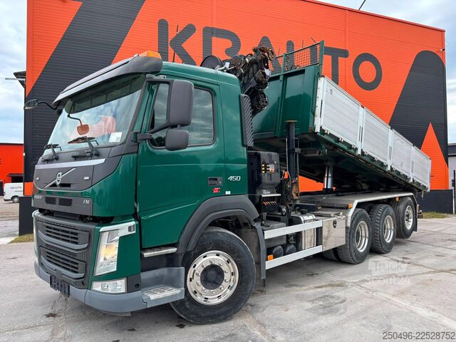 Tippbil med kran Volvo FM 450 8x4*4 HIAB 192E-5 / BOX L=6157 mm