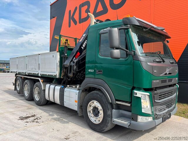 Tippbil med kran Volvo FM 450 8x4*4 HIAB 192E-5 / BOX L=6157 mm