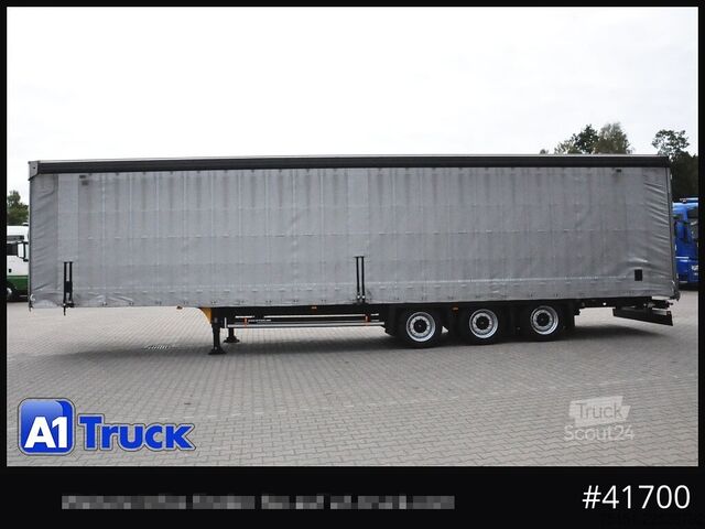 Auflieger mit Pritsche & Plane SCHMITZ Speed Curtain, Lift 455/40 R 22.5, Hubdach,