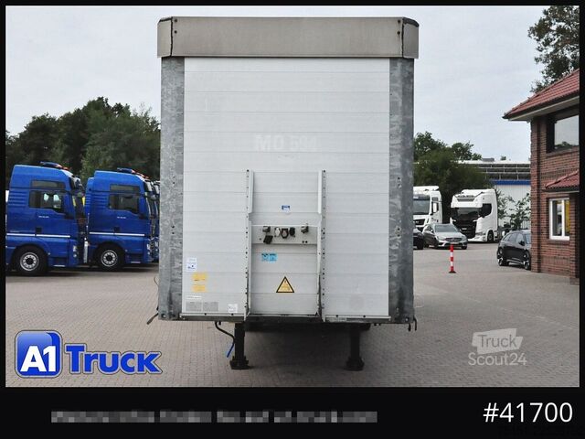 Auflieger mit Pritsche & Plane SCHMITZ Speed Curtain, Lift 455/40 R 22.5, Hubdach,