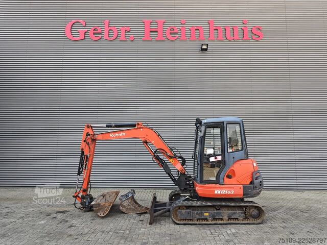 Minigraver Kubota KX 121-3 2 Buckets 2 Pieces!