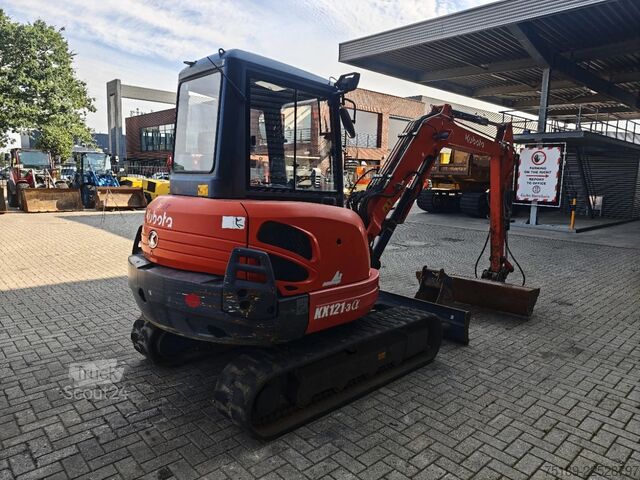 Minigraver Kubota KX 121-3 2 Buckets 2 Pieces!