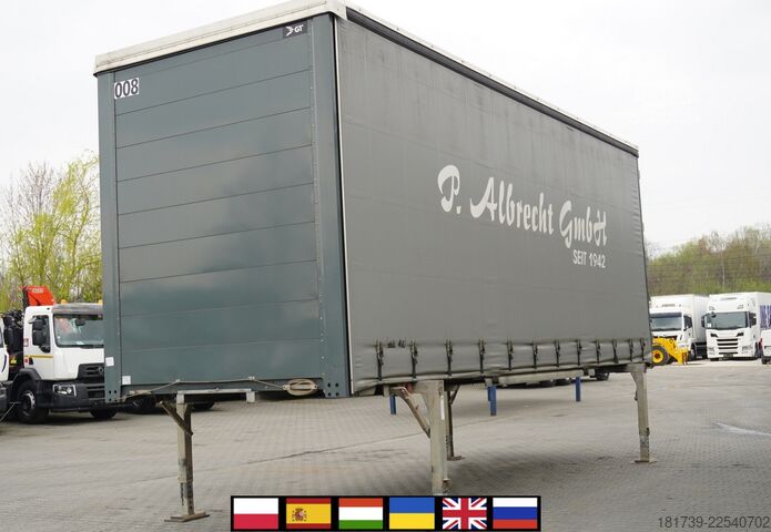 Aufbau mit Plane Gniotpol curtainsider / BDF / 19 EPAL