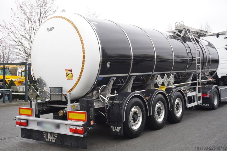 Sættevogn til farligt gods Lag O-3-ST L4BH bitumen semi-trailer / ADR