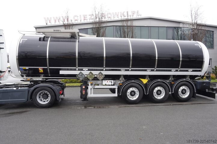 Sættevogn til farligt gods Lag O-3-ST L4BH bitumen semi-trailer / ADR