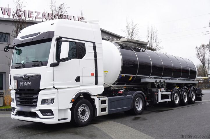 Sættevogn til farligt gods Lag O-3-ST L4BH bitumen semi-trailer / ADR