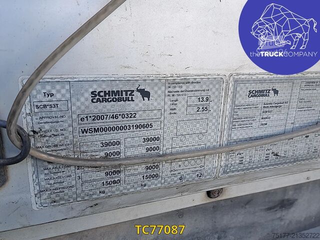 Sliding tarpaulins Schmitz Cargobull 