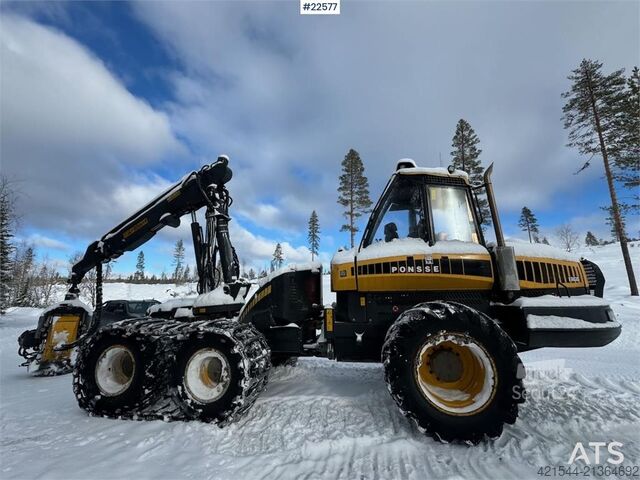 Aratógép Ponsse Ergo Harvester with H7 Head and Ilsbo Brush Cutter