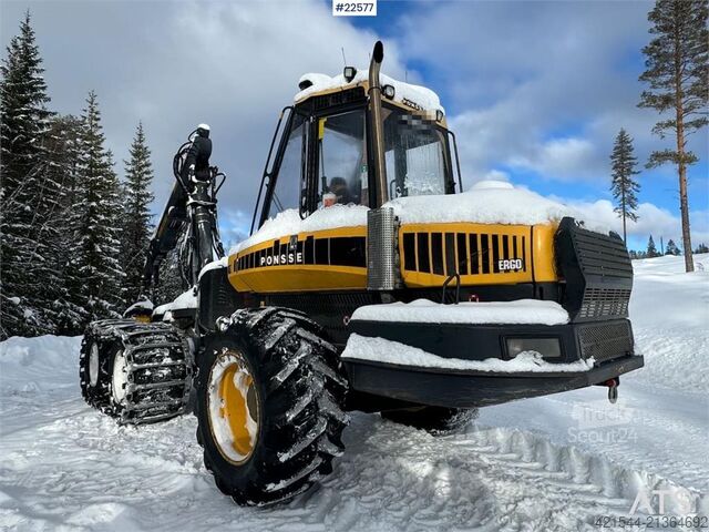 Aratógép Ponsse Ergo Harvester with H7 Head and Ilsbo Brush Cutter