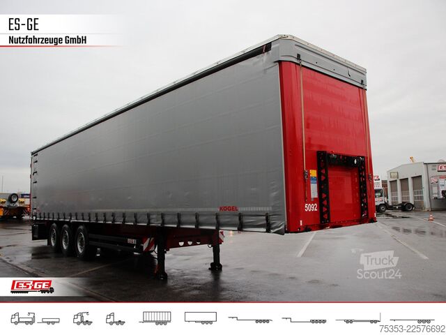 Semirimorchio con telone KÖGEL 3-Achs-Cargo-Coil-Pritschensattelanhänger