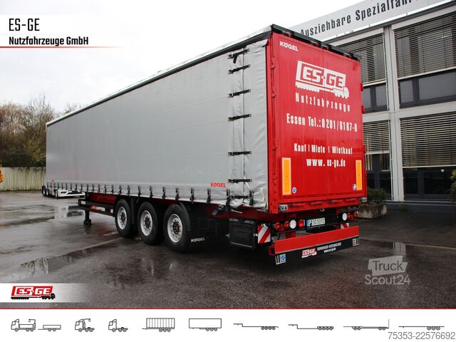 Semirimorchio con telone KÖGEL 3-Achs-Cargo-Coil-Pritschensattelanhänger
