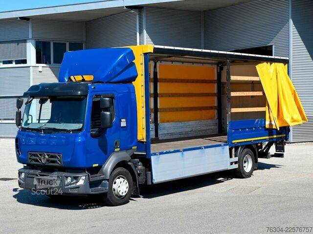 Autocarro con pianale e telone RENAULT D16 280 GlobalCab