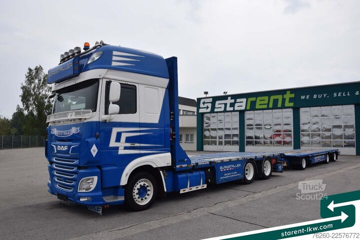 Camion porte-voitures DAF XF SSC 530 FMS-Aufbau + Hangler Plateuanhänger