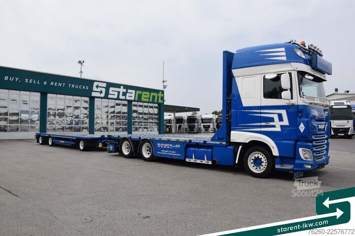 Camion porte-voitures DAF XF SSC 530 FMS-Aufbau + Hangler Plateuanhänger