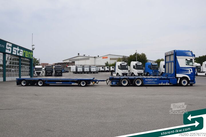 Camion porte-voitures DAF XF SSC 530 FMS-Aufbau + Hangler Plateuanhänger