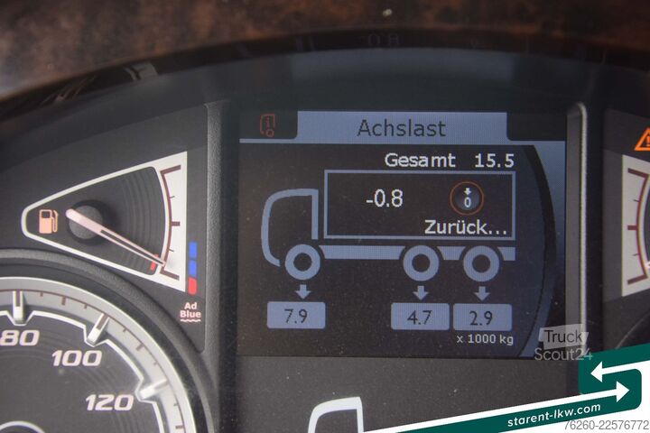 Autotransporter LKW DAF XF SSC 530 FMS-Aufbau + Hangler Plateuanhänger