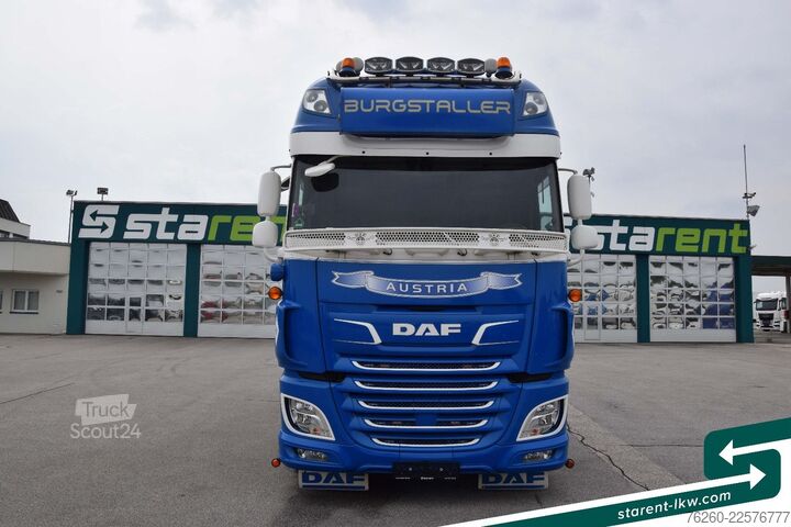 LKW mit Pritsche (offen) DAF XF SSC 530 FMS-Aufbau + Hangler Plateuanhänger