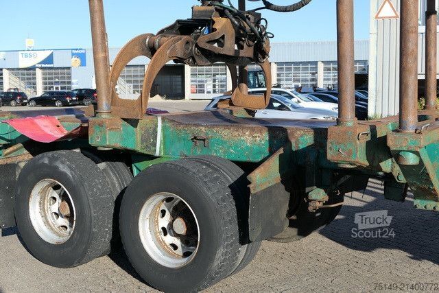 Houtstam-oplegger  Diebolt, Teleskop., Holzladekran, 2-Achser, BPW