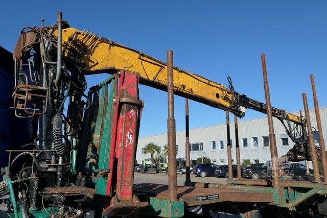 Houtstam-oplegger  Diebolt, Teleskop., Holzladekran, 2-Achser, BPW