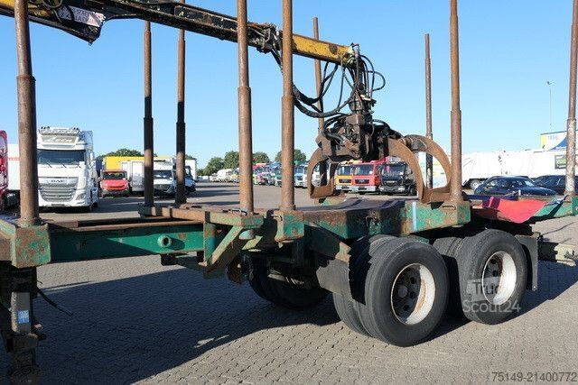 Houtstam-oplegger  Diebolt, Teleskop., Holzladekran, 2-Achser, BPW