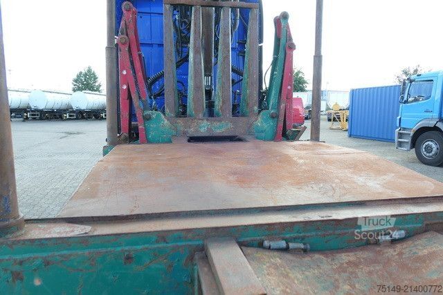 Houtstam-oplegger  Diebolt, Teleskop., Holzladekran, 2-Achser, BPW