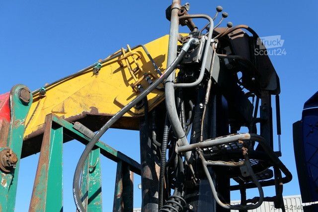 Puspriekabė  Diebolt, Teleskop., Holzladekran, 2-Achser, BPW