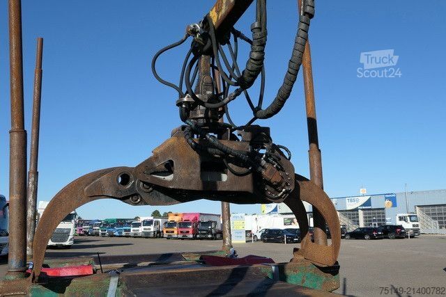 Puspriekabė  Diebolt, Teleskop., Holzladekran, 2-Achser, BPW