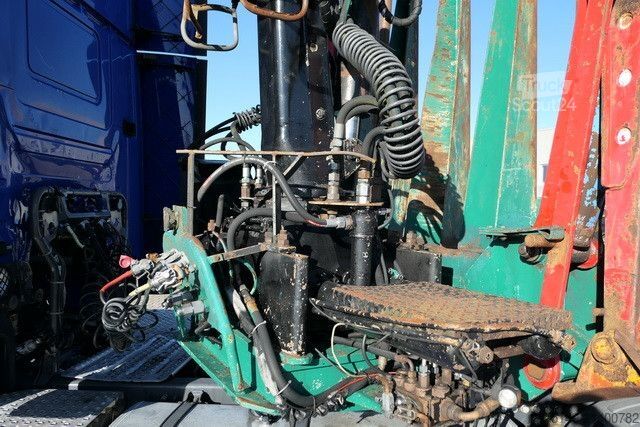 Puspriekabė  Diebolt, Teleskop., Holzladekran, 2-Achser, BPW