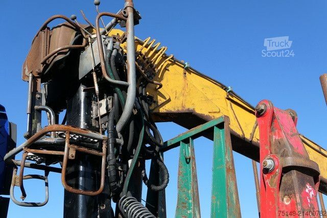 Puspriekabė  Diebolt, Teleskop., Holzladekran, 2-Achser, BPW