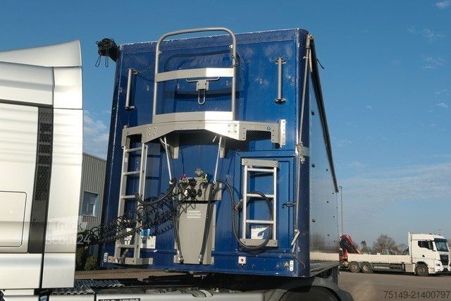 Puspiekabe ar staigājošo grīdu KNAPEN K 100, 92m³, 7mm XD-Boden, Luft-Lift, SAF