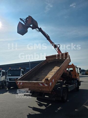 Billenő teherautó MERCEDES-BENZ Atego 1218 / Kipper+Kran / load 5,2ton / E3