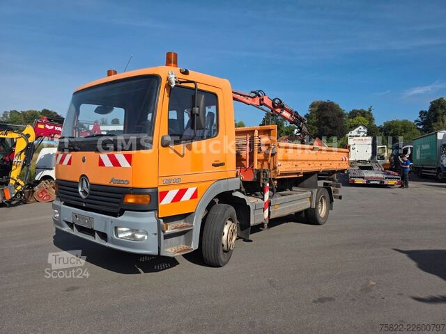 Billenő teherautó MERCEDES-BENZ Atego 1218 / Kipper+Kran / load 5,2ton / E3