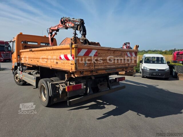 Billenő teherautó MERCEDES-BENZ Atego 1218 / Kipper+Kran / load 5,2ton / E3