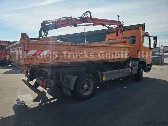 Billenő teherautó MERCEDES-BENZ Atego 1218 / Kipper+Kran / load 5,2ton / E3