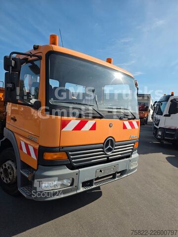 Billenő teherautó MERCEDES-BENZ Atego 1218 / Kipper+Kran / load 5,2ton / E3