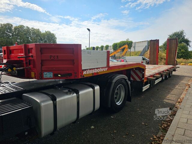 Naczepa niskopodwoziowa KÄSSBOHRER LB3E Mit Hydrauliesche Rampen