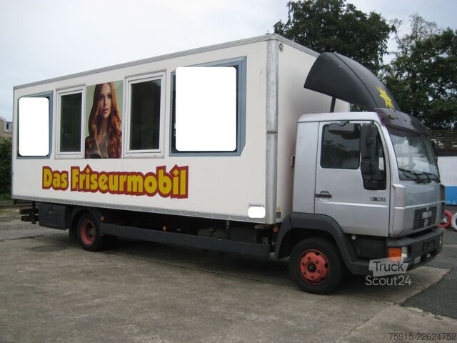 Lastebil med spesialtilpasset påbygg MAN 8.163 Friseurmobil 4 Arbeitsplätze *TÜV 08-2027*