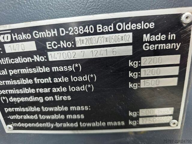 Cilindru compactor HAKO Citymaster 600 mit 2 Besen,Mähwerk,Winterdienst
