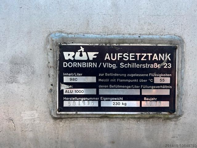 Alții RUF Ruf  Aufsetztank 3 x 980 L