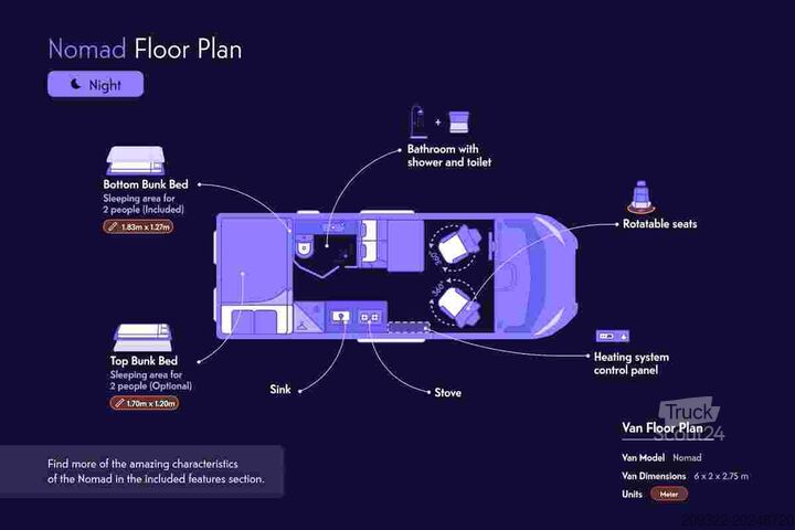 Caravane/camping-car Fiat Weinsberg Carabus 600 K | 4 Posti Letto | Completamente Attrezzato